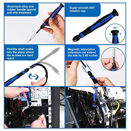 Computer Repair Kit - 136 in 1 Electronics Repair Tool Kit Professional Precision Screwdriver Set Magnetic Drive Kit with Portable Bag Online