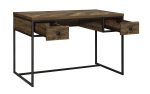 Millbrook 2-Drawer Writing Desk Rustic Oak Herringbone And Gunmetal SKU: 882091 Online Hot Sale