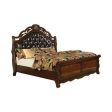 Exeter Queen Tufted Upholstered Sleigh Bed Dark Burl - 222751Q Discount