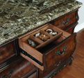 Exeter 7-Drawer Dresser With Marble Top (Dark Burl) - 222753 Supply